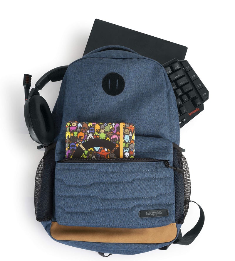 Slappa Alpha Series Gaming Laptop Backpack - Fits up to 15" Laptops; Blue (SL-ALPHA-LAPTOP-BP-BLU) - Image 2